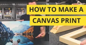 How to Stretch, Wrap and Varnish a Canvas Print