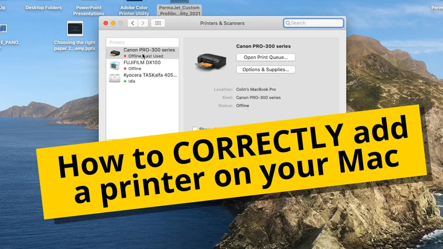 How to correctly add a printer on your Mac